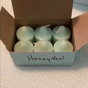 6 Partylite HoneyDew Votive Candles